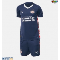 Otroški Nogometni dresi PSV Eindhoven Gostujoči 2025-26 Kratek Rokav (+ Kratke hlače)